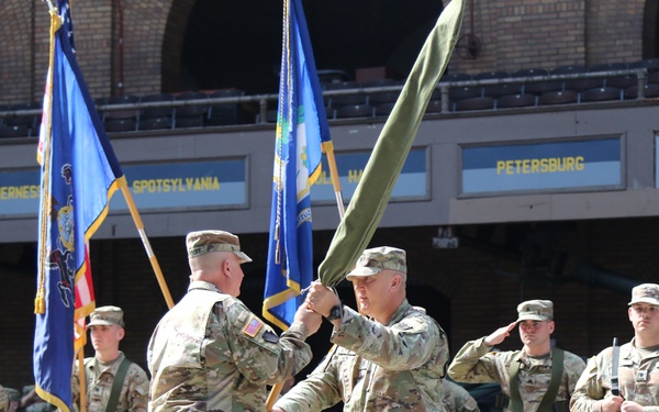1-109th Field Artillery deactivation and 28th Division Artillery activation