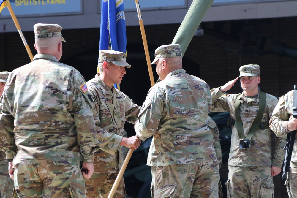 1-109th Field Artillery deactivation and 28th Division Artillery activation