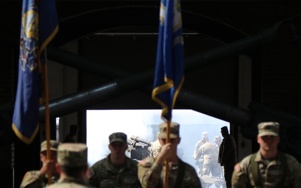 1-109th Field Artillery deactivation and 28th Division Artillery activation