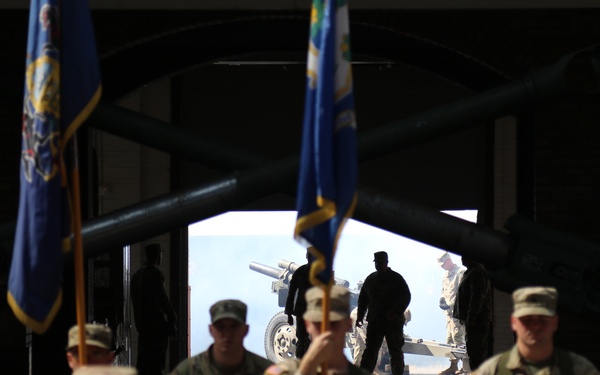 1-109th Field Artillery deactivation and 28th Division Artillery activation