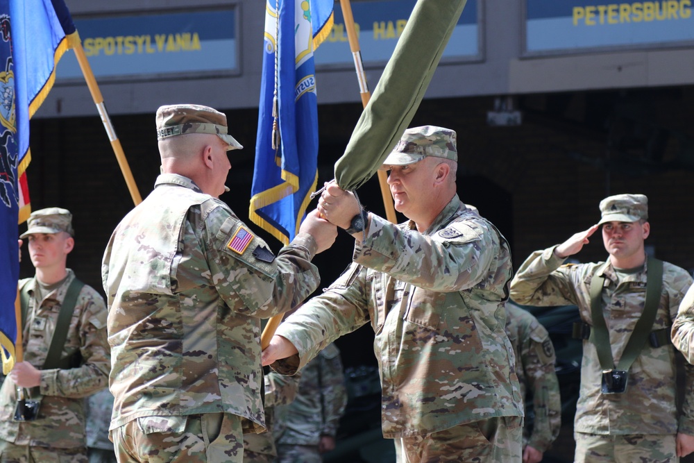 1-109th Field Artillery deactivation and 28th Division Artillery activation