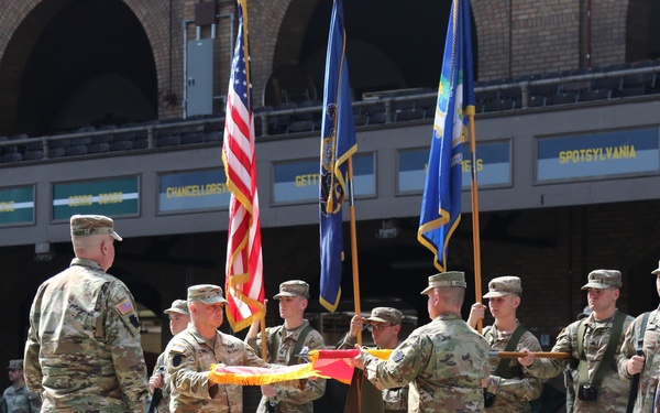 1-109th Field Artillery deactivation and 28th Division Artillery activation