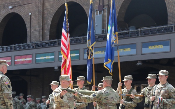 1-109th Field Artillery deactivation and 28th Division Artillery activation