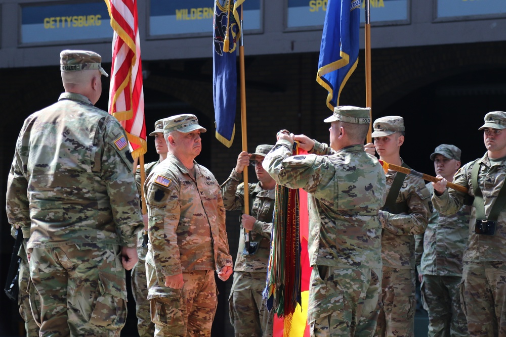 1-109th Field Artillery deactivation and 28th Division Artillery activation