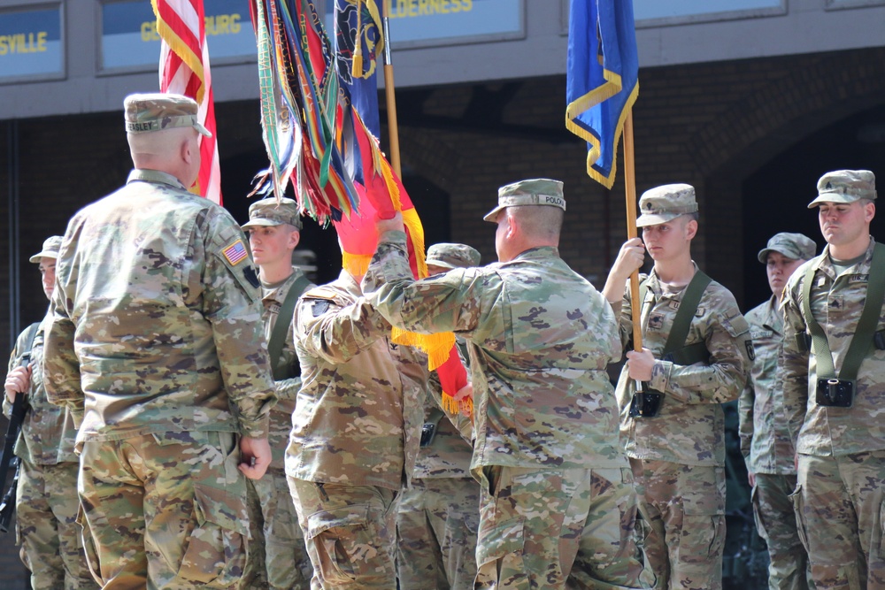 1-109th Field Artillery deactivation and 28th Division Artillery activation