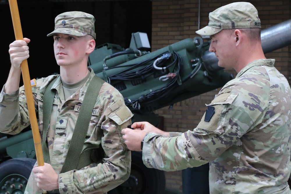 1-109th Field Artillery deactivation and 28th Division Artillery activation