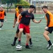 USS Essex Sailors team up and compete in a soccer tournament hosted by Morale, Welfare and Recreation.