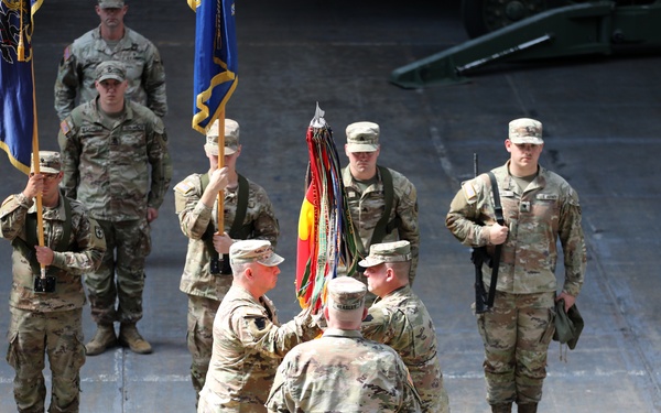 1-109th Field Artillery deactivation and 28th Division Artillery activation