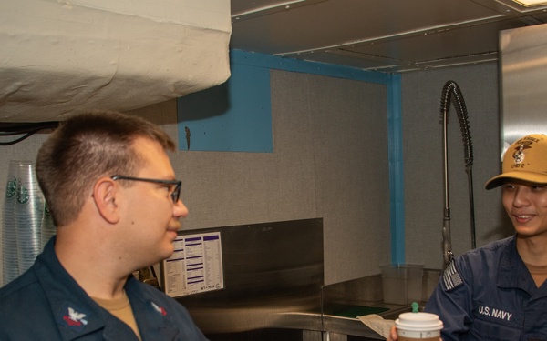 Retail Specialist daily operations aboard USS Essex.