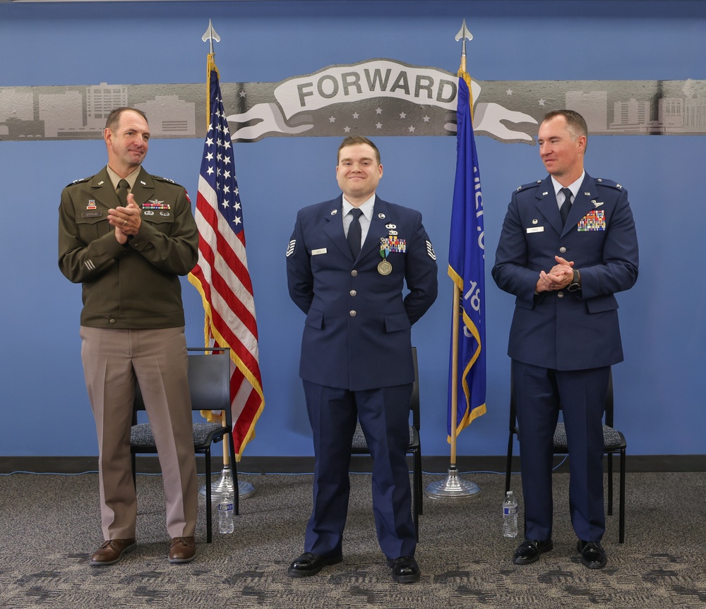 Wisconsin Air National Guard member receives Wortham Achievement Award