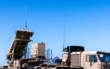 Alpha Battery sets up the Patriot Missile System
