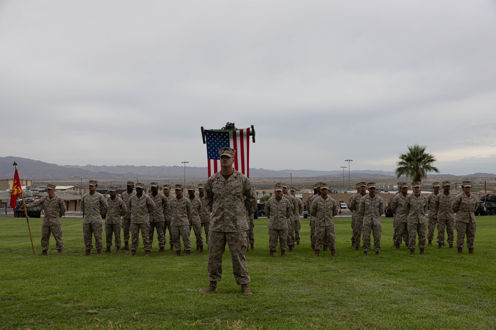 Lopez relieves Meltesen as Sergeant Major of MAGTFTC, MCAGCC during a relief and appointment Ceremony