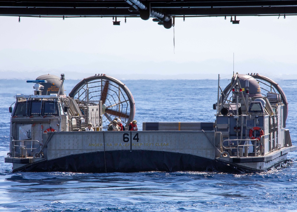 Makin Island Conducts Well Deck Operations