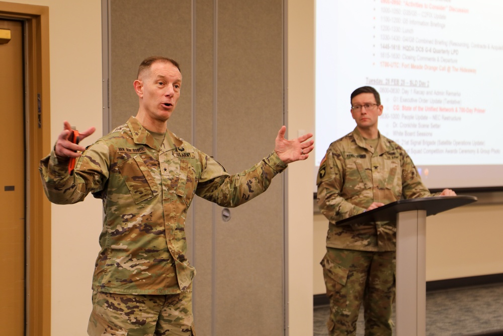 7th Signal Command (Theater) Senior Leader Summit, Defense Information School, Ft. Meade, MD, Feb. 24-25, 2025.