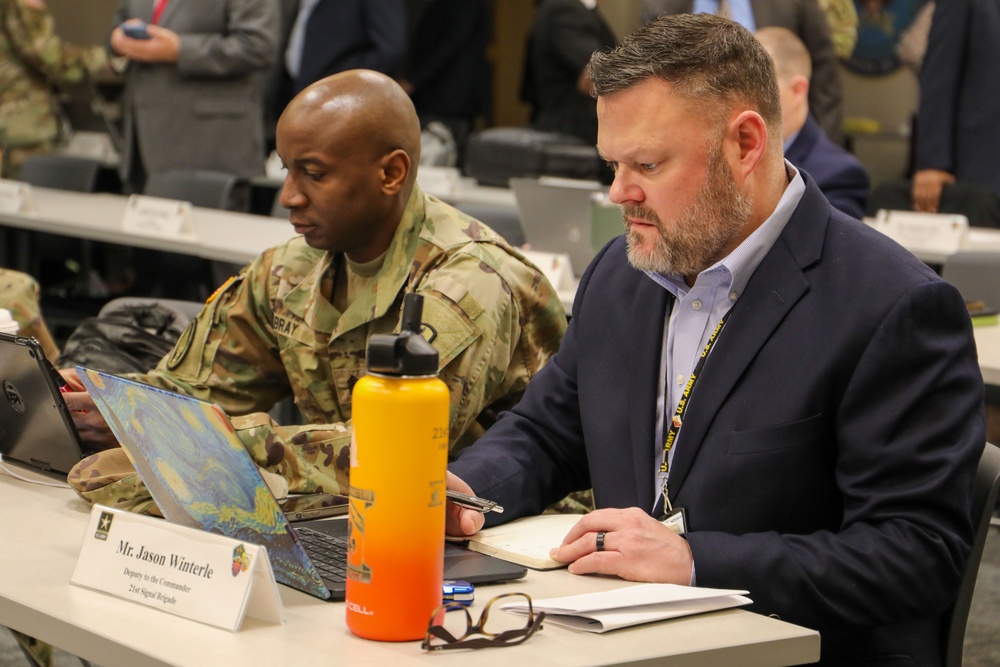 7th Signal Command (Theater) Senior Leader Summit, Defense Information School, Ft. Meade, MD, Feb. 24-25, 2025.