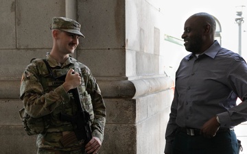 West Virginia National Guard Patrol at Union Station
