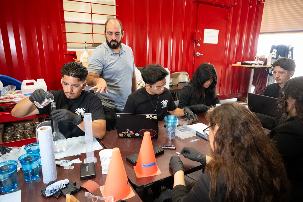 Interns Research Corrosion Resistance for Ship Camera Mounts at Naval Surface Warfare Center, Port Hueneme Division
