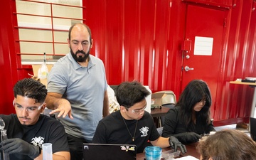Interns Research Corrosion Resistance for Navy Ship Camera Mounts at Naval Surface Warfare Center, Port Hueneme Division