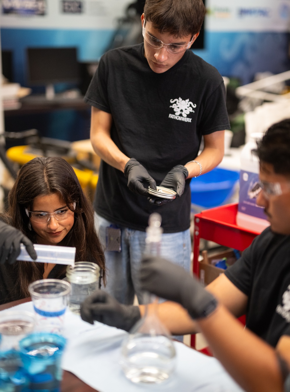 Interns Research Corrosion Resistance for Ship Camera Mounts at Naval Surface Warfare Center, Port Hueneme Division