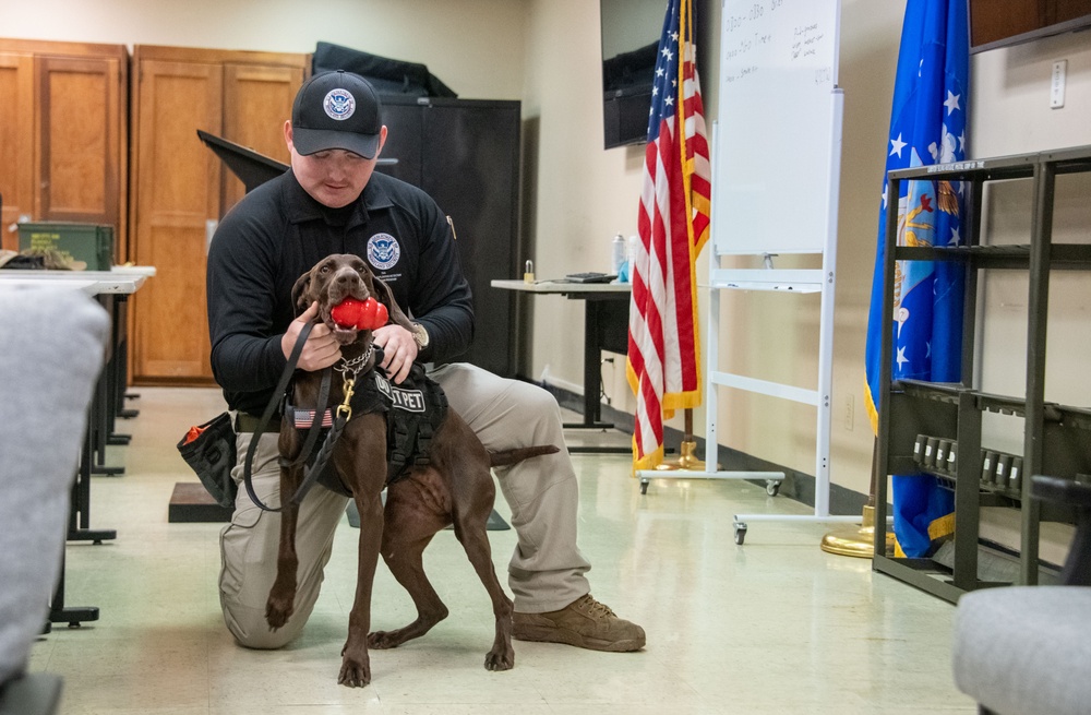 Altus Security Forces K9s partner with federal agencies for training