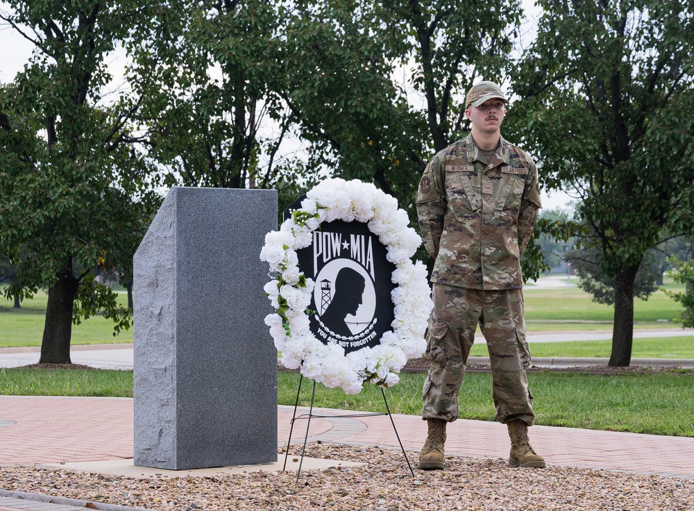 Team McConnell Honors POW/MIA week with Wreath-Laying Ceremony