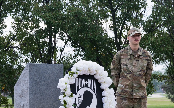 Team McConnell Honors POW/MIA week with Wreath-Laying Ceremony
