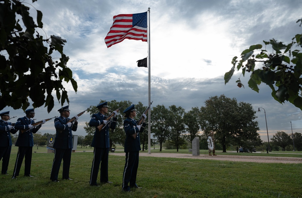 Team McConnell Honors POW/MIA week with Wreath-Laying Ceremony