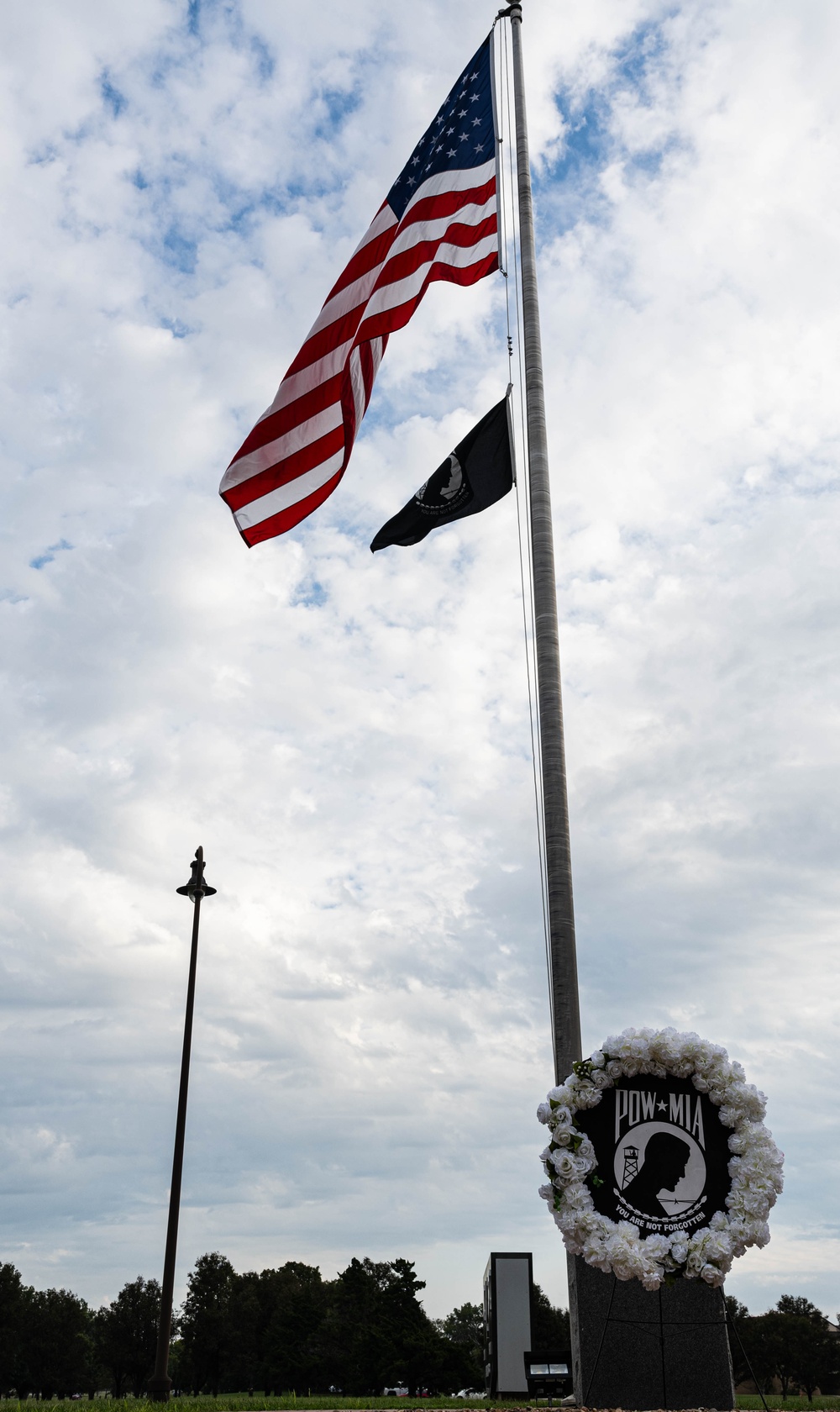 Team McConnell Honors POW/MIA week with Wreath-Laying Ceremony