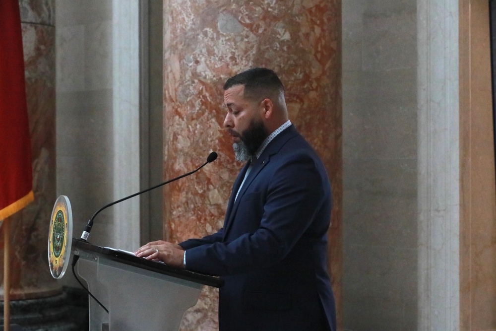 Consolidated retirement ceremony at El Capitolio