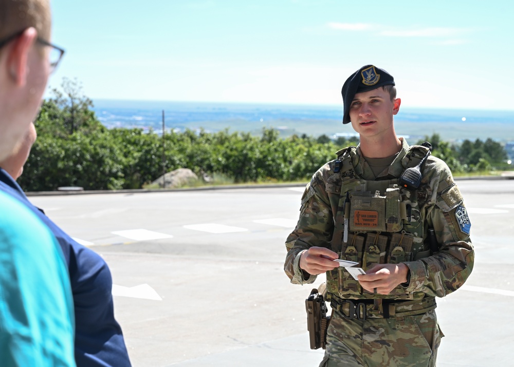 21st Security Forces stand guard over Cheyenne Mountain Complex