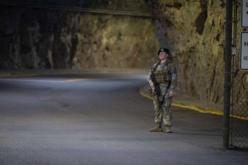 21st Security Forces stand guard over Cheyenne Mountain Complex