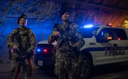 21st Security Forces stand guard over Cheyenne Mountain Complex