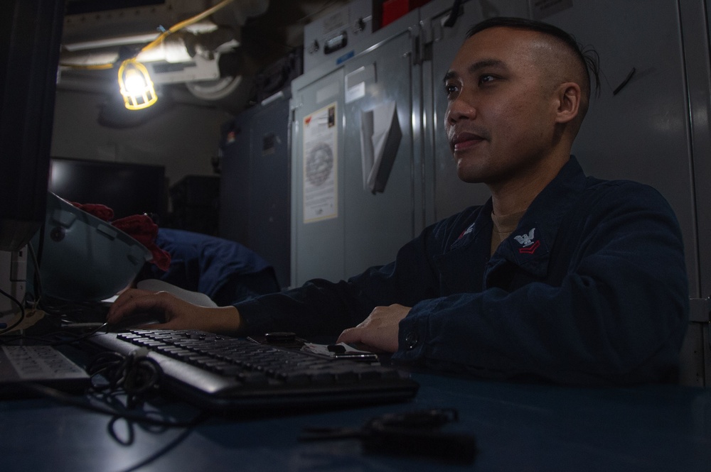 Ronald Reagan Sailors Conduct Daily Operations