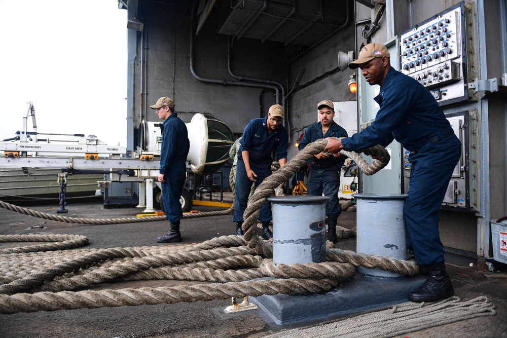 USS Carl Vinson gets underway