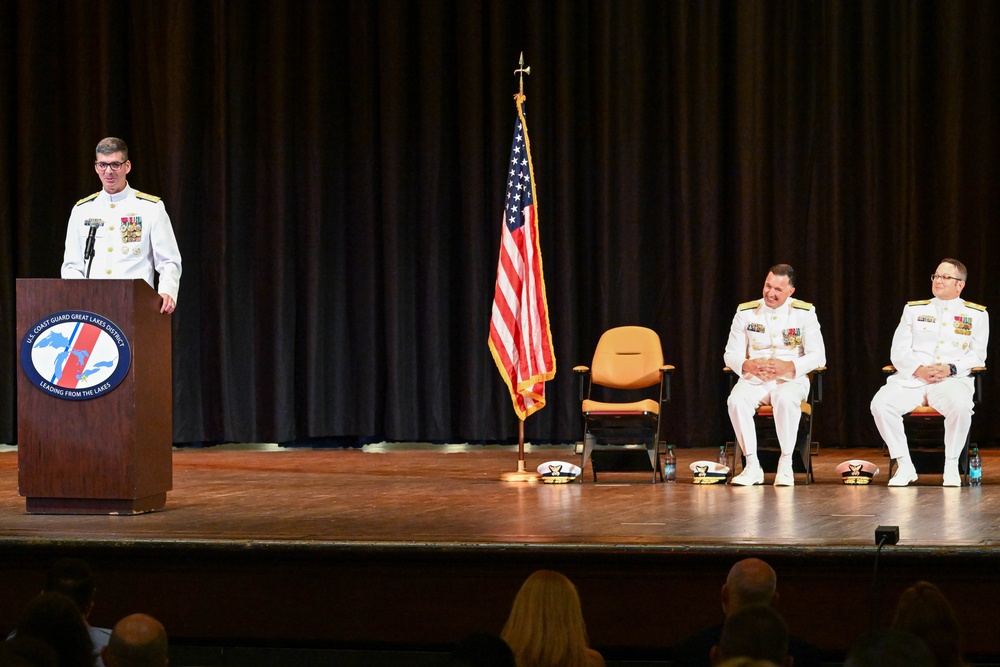 U.S. Coast Guard Great Lakes District Change of Command Ceremony