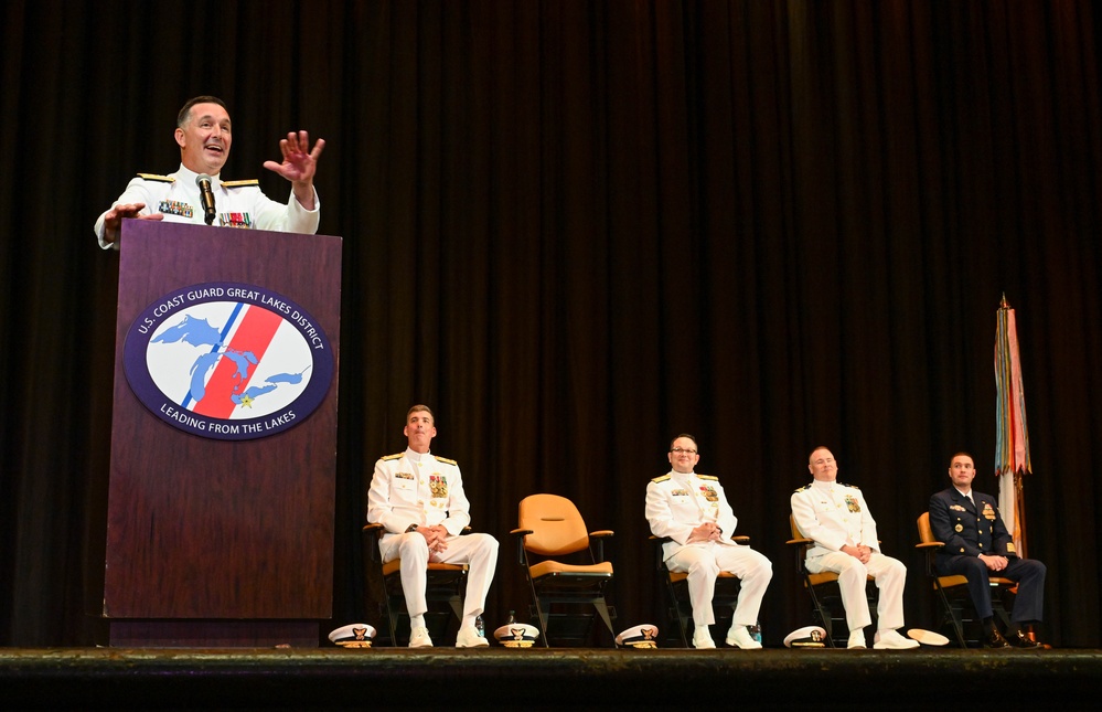 U.S. Coast Guard Great Lakes District Change of Command Ceremony