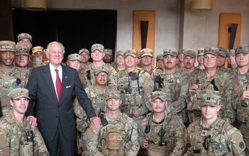 Governor of South Carolina, Henry McMaster, visits South Carolina National Guard Soldiers at Union Station, Washington, D.C.