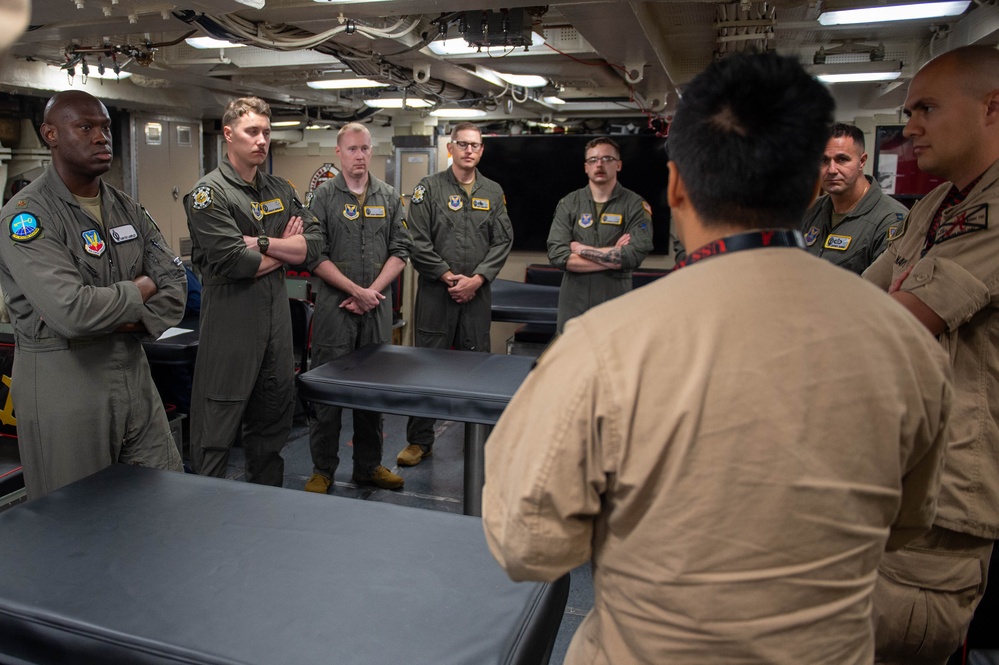 315 Weapons Squadron tours USS Alabama