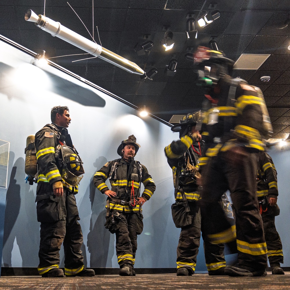 Holloman Air Force Base firefighters participate in Climb the Cube 9/11 memorial event Holloman Air Force Base firefighters participate in Climb the Cube 9/11 memorial event