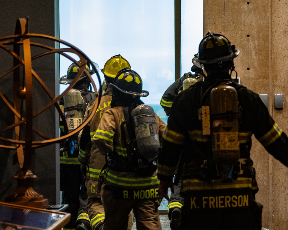 Holloman Air Force Base firefighters participate in Climb the Cube 9/11 memorial event Holloman Air Force Base firefighters participate in Climb the Cube 9/11 memorial event