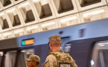 South Carolina National Guardsman Patrol Metro