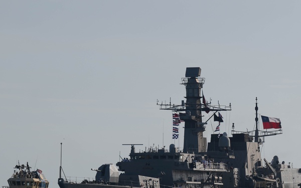 Chilean Navy ship arrives for UNITAS 2025
