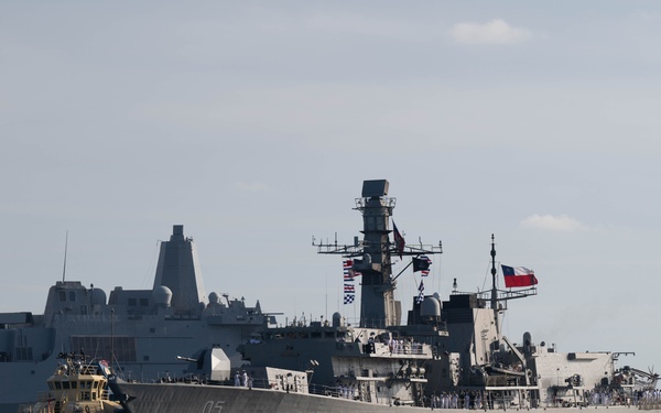 Chilean Navy ship arrives for UNITAS 2025