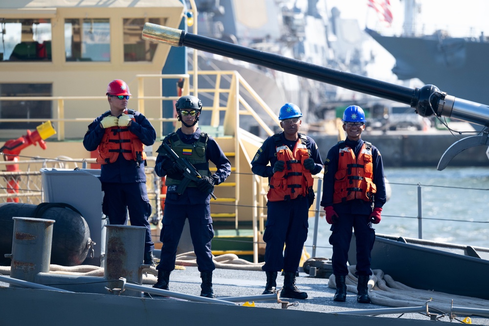 Colombian ship arrives for UNITAS 2025