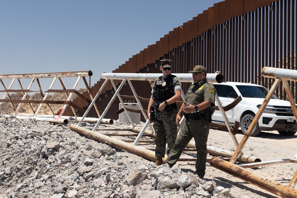 U.S. Marine with MCAS Yuma tours Mexican Border Operation