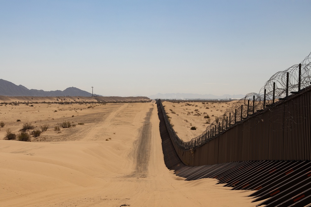 U.S. Marine with MCAS Yuma tours Mexican Border Operation