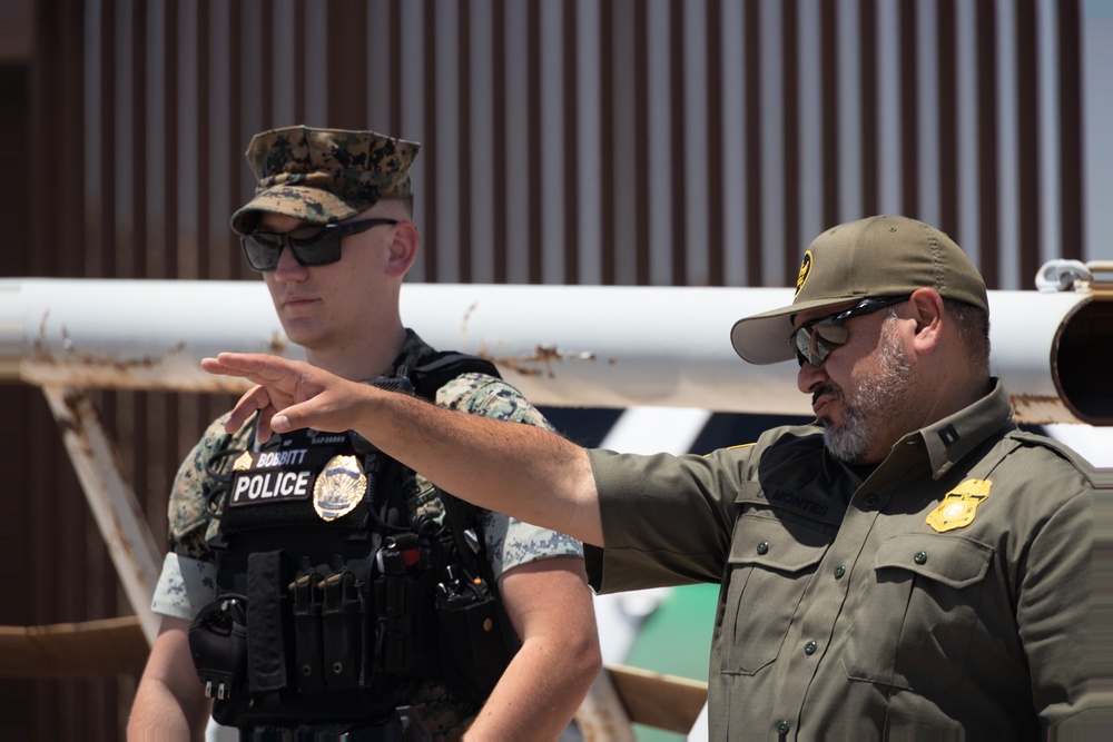 U.S. Marine with MCAS Yuma tours Mexican Border Operation