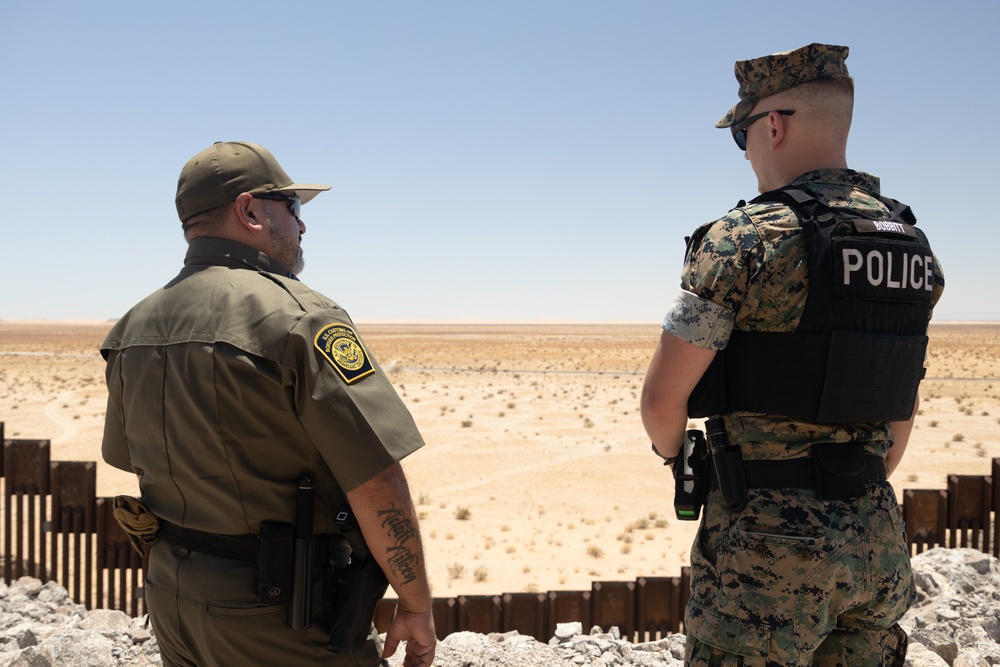 U.S. Marine with MCAS Yuma tours Mexican Border Operation