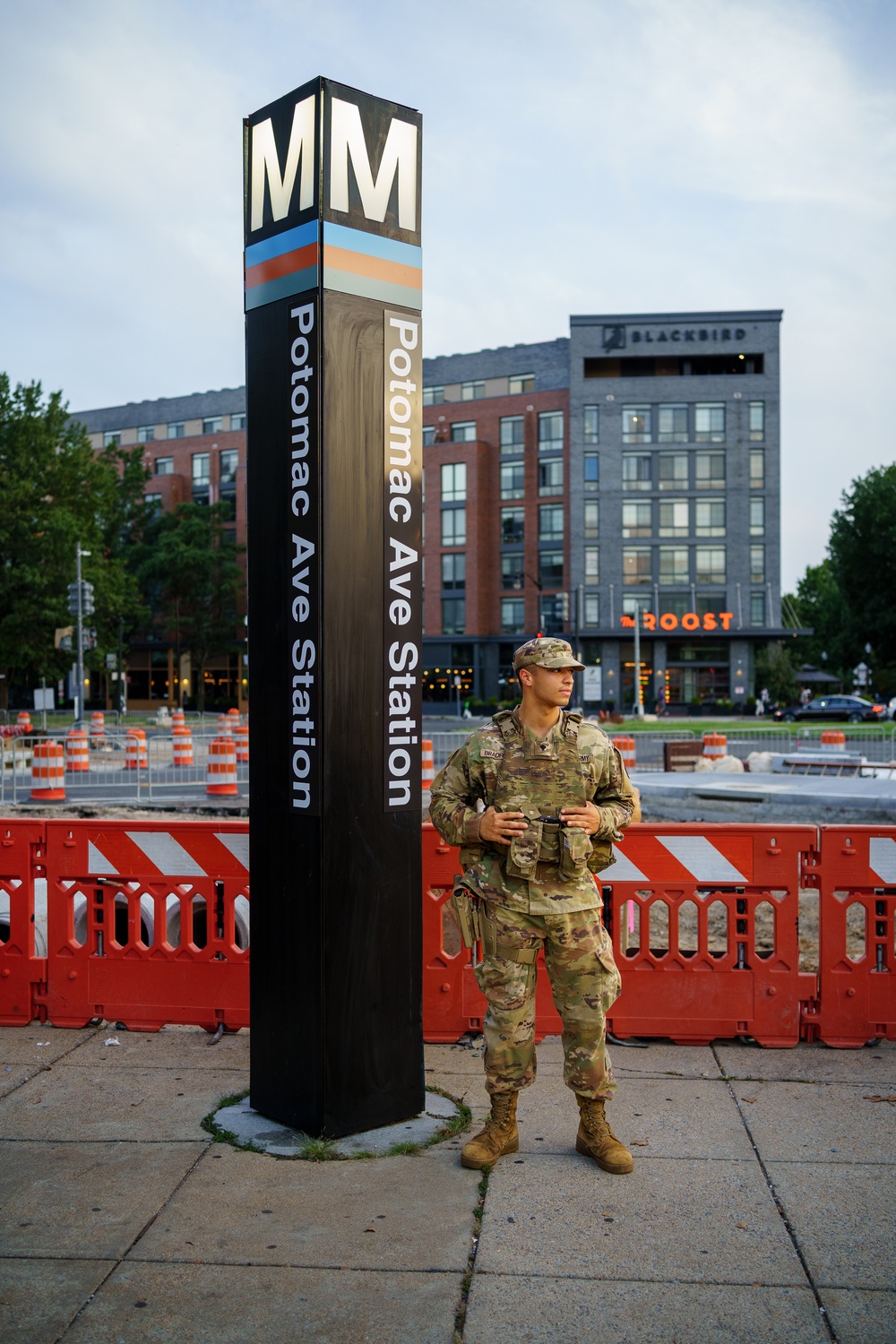 Guardsmen Maintain Presence Near the Potomac Ave Station