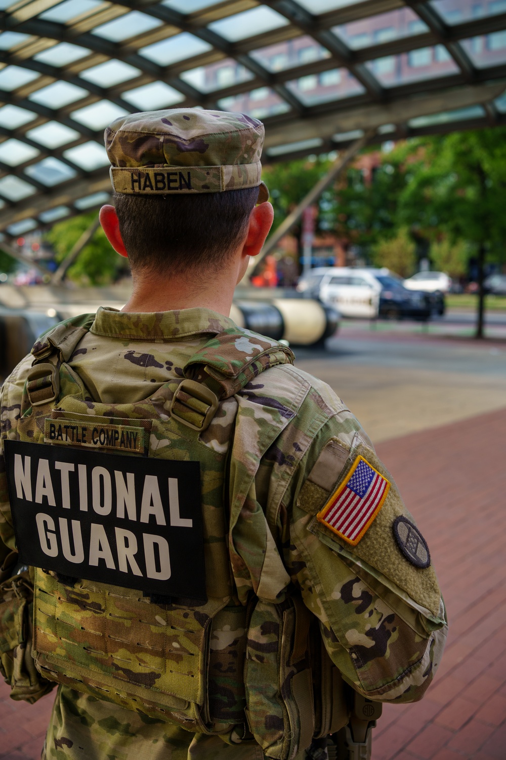 South Carolina Guardsmen Maintain Prescence Near Eastern Market Metro